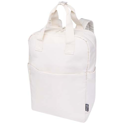 Sac à dos ordinateur 14" promotionnel Aware™ Trip 9 L Blanc cassé